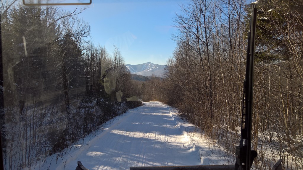 Grooming out towards RD59 with a view of Killington.
